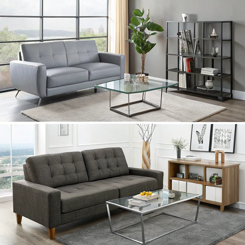 Modern furniture pieces